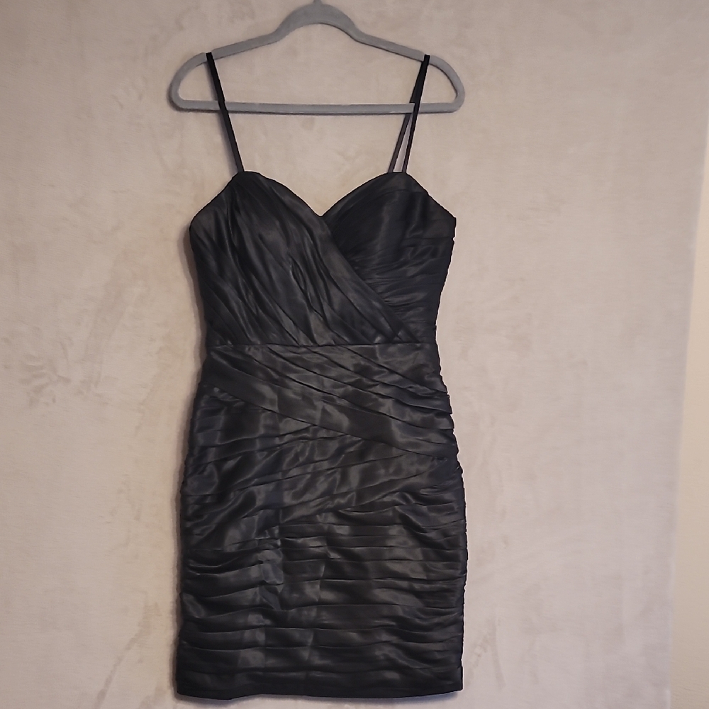 Bill Levkoff Formal Black Ruched Dress Size 12